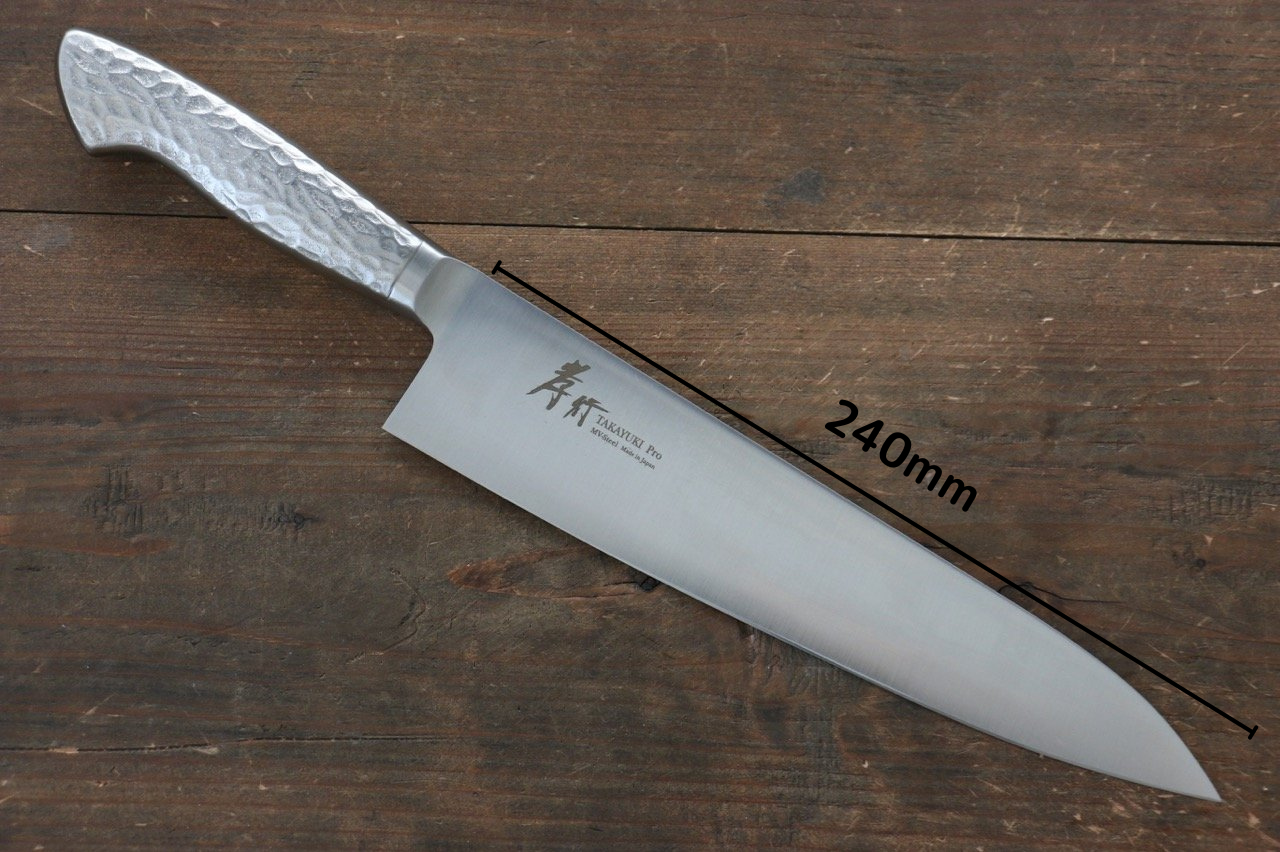 Hochwertiges japanisches Messer - Sakai Takayuki Mehrzweckmesser Gyuto INOX PRO Molybdänstahl 240 mm