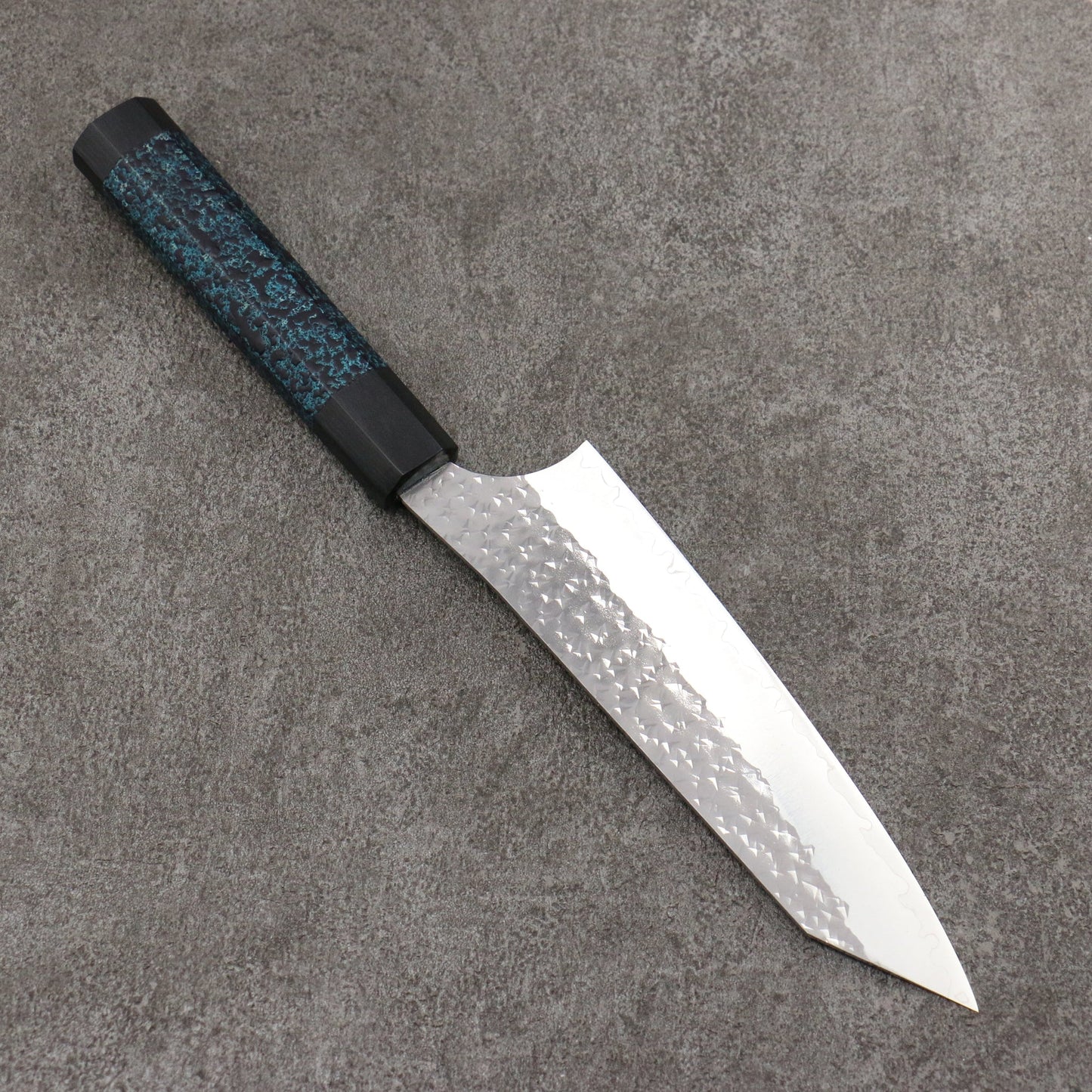 Thương hiệu Yu Kurosaki Senkou Surudo thép SG2 vân búa dao rèn thủ công Dao đa năng Bunka 170mm chuôi dao hoa văn sơn mài chàm tenmoku có kèm bao dao