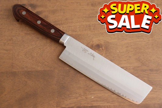 Free ship - Dao thái chuyên dụng Nakiri kích thước 165mm Seisuke lưỡi dao thép VG1 Kasumitogi