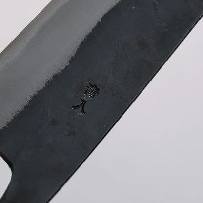 Thương hiệu Ou Ryu Thép xanh No.2 màu đen hoàn thiện Dao đa năng Bunka 170mm chuôi dao gỗ Sồi