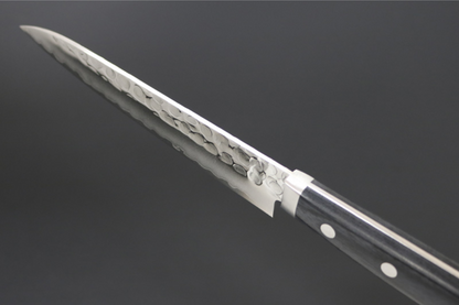 Kanetsune Japanisches Messer Petty VG1, kleines Mehrzweckmesser, handgeschmiedeter 135-mm-Sperrholzgriff