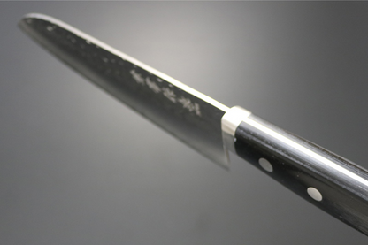 Free ship - Dao bếp đa năng Santoku cao cấp thương hiệu Kanetsune rèn thủ công thép VG1 165mm dao Nhật chuôi dao gỗ ép