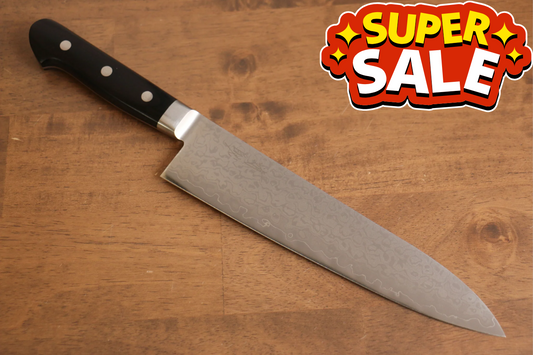 Dao Nhật cao cấp - SEISUKE dao đa năng Gyuto thép Damascus 45 lớp AUS10 Nhật 210mm