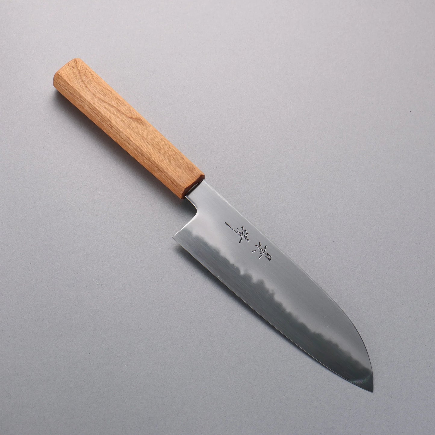 Thương hiệu Kagekiyo Thép trắng cao cấp Dao đa năng Santoku 170mm chuôi dao gỗ Hoa anh đào Có kèm bao