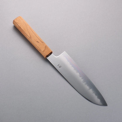 Thương hiệu Kagekiyo Thép trắng cao cấp Dao đa năng Santoku 170mm chuôi dao gỗ Hoa anh đào Có kèm bao