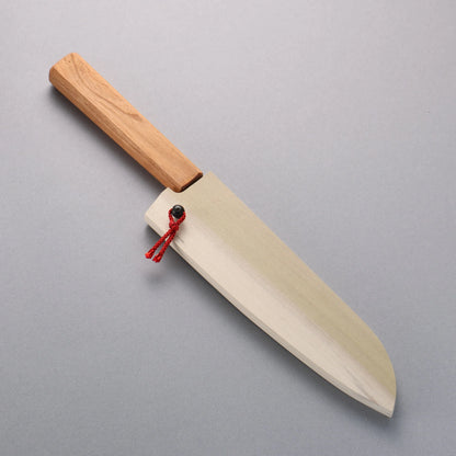 Thương hiệu Kagekiyo Thép trắng cao cấp Dao đa năng Santoku 170mm chuôi dao gỗ Hoa anh đào Có kèm bao