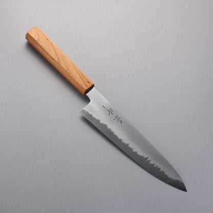 Thương hiệu Kagekiyo Thép trắng cao cấp Dao đa năng Gyuto 210mm chuôi dao gỗ Hoa anh đào Có kèm bao