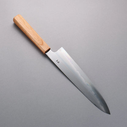 Thương hiệu Kagekiyo Thép trắng cao cấp Dao đa năng Gyuto 240mm họa tiết hoa anh đào có vỏ bọc