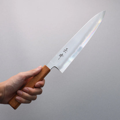 Thương hiệu Kagekiyo Thép trắng cao cấp Dao đa năng Gyuto 240mm họa tiết hoa anh đào có vỏ bọc