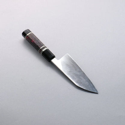 Thương hiệu Nishida Daisuke Thép xanh No.2 Thép Damascus Dao làm cá chuyên dụng Deba 150mm chuôi dao gỗ ổn định tay cầm vòng bạc có sừng trâu mõm và đầu nắp