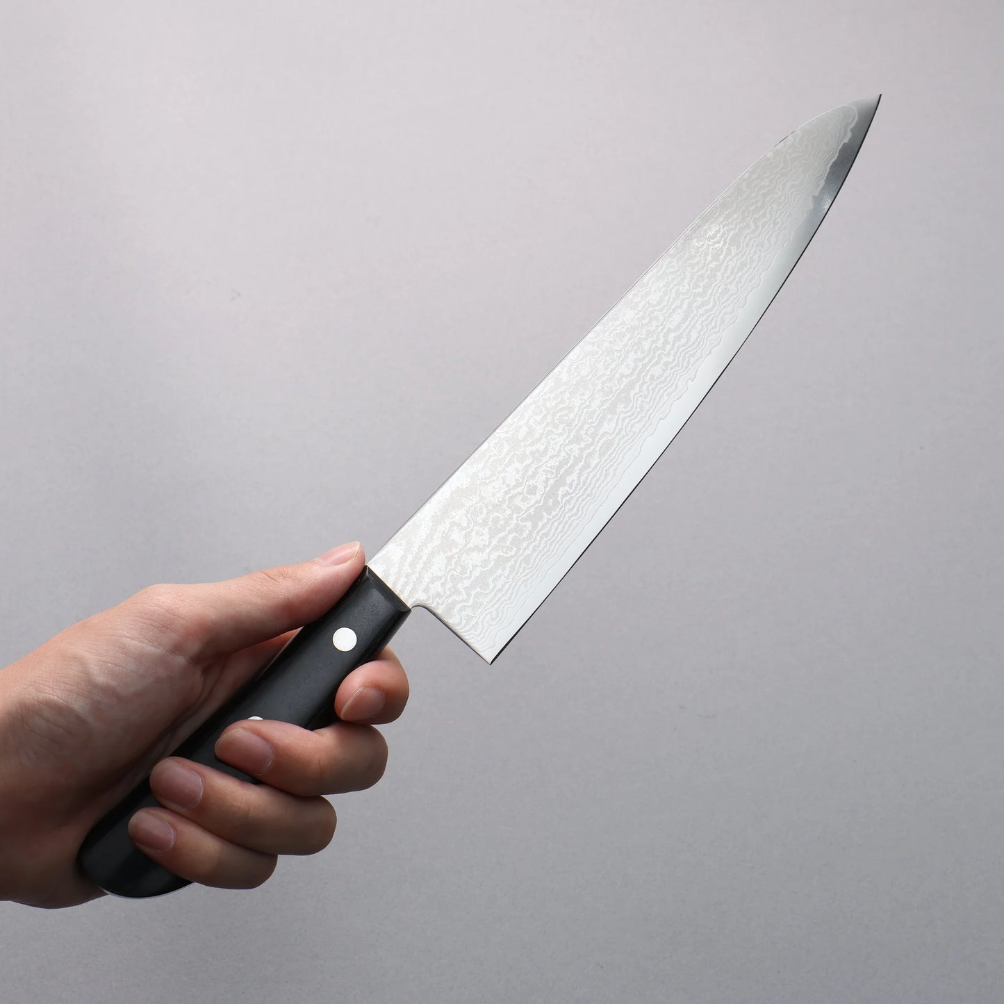 Free ship - Dao đa năng Gyuto dao Nhật rèn thủ công thương hiệu Iseya dao thép Damascus 210mm