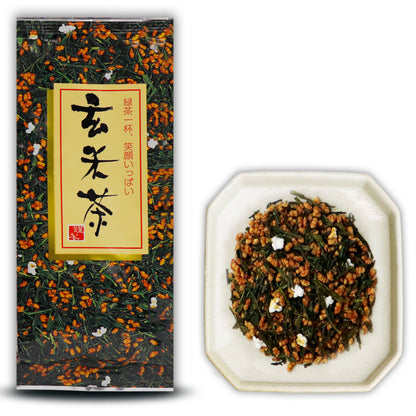 Trà gạo lứt rang Genmaicha Cao Cấp 100gr (Brown Rice Green Tea) - Made In Japan thương hiệu Otsuka Green Tea Co.,Ltd.
