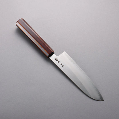 Thương hiệu Hado Thép Bạc No.3 được đánh bóng hoàn thiện Dao đa năng Santoku 180mm chuôi dao gỗ sơn lớp đặc biệt sơn mài Kijiro sản phẩm cao cấp Nhật Bản