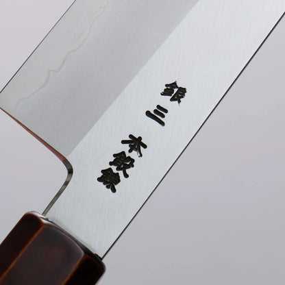 Thương hiệu Hado Thép Bạc No.3 được đánh bóng hoàn thiện Dao đa năng Santoku 180mm chuôi dao gỗ sơn lớp đặc biệt sơn mài Kijiro sản phẩm cao cấp Nhật Bản