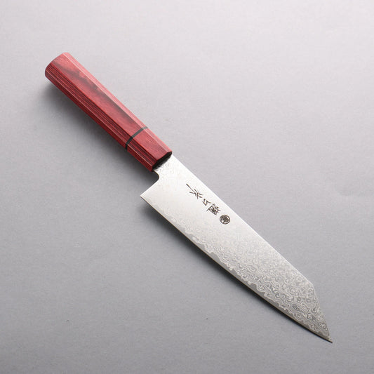 Thương hiệu Higuchi SG2 Thép Damascus Dao đa năng Kiritsuke Santoku 180mm chuôi dao gỗ ép đỏ