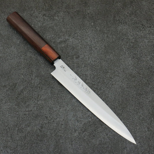 Free ship - Thương hiệu Hideo Kitaoka Thép không gỉ Dao Mioroshi Deba 180mm