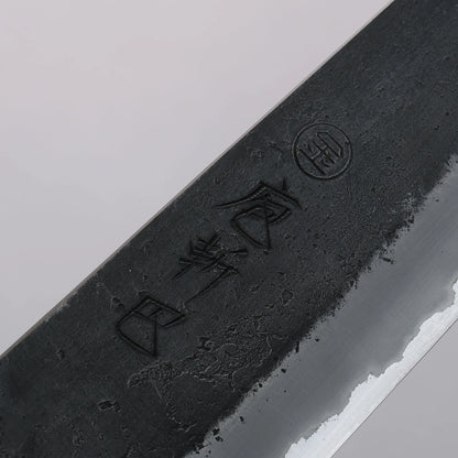 Thương hiệu Tomoe Hozan Thép trắng hoàn thiện No.2 Đen Dao đa năng Gyuto 210mm chuôi dao gỗ ô liu và nhựa đen