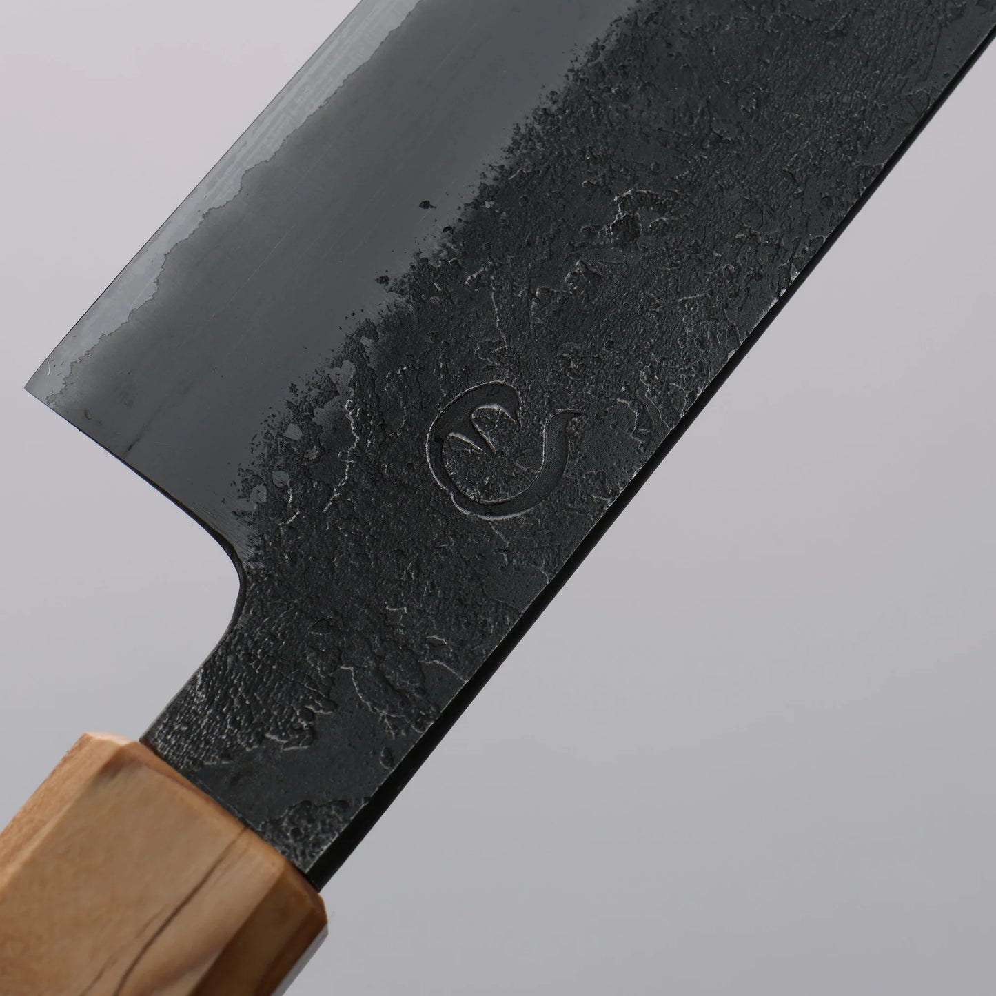 Thương hiệu Tomoe Hozan Thép trắng hoàn thiện No.2 Đen Dao nhỏ đa năng Petty 135mm chuôi dao gỗ ô liu và nhựa đen