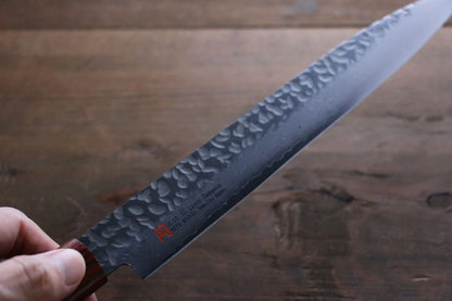 Dao bếp Sashimi chuyên dụng Yanagiba cao cấp rèn thủ công thương hiệu Iseya thép Damascus VG10 33 lớp 210mm