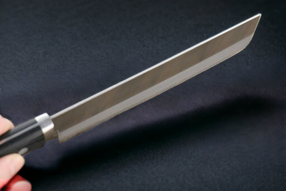 Dao Nhật cao cấp - Kanetsune dao thái chuyên dụng Nakiri thép VG10 165mm chuôi dao gỗ ép
