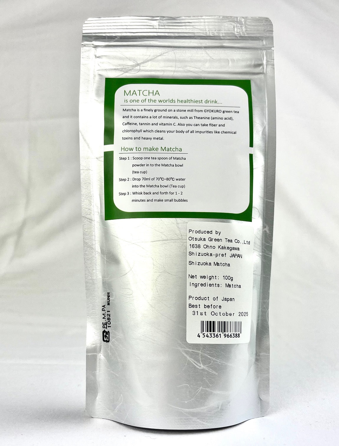 Bột Matcha cổ điển Classic 30 gram chính hãng 100% được trồng và chế biến tại tỉnh Shizuoka, Nhật Bản