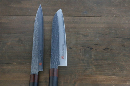 Hochwertiges Küchenmesserset – Iseya 2 Santoku und Yanagiba Damaststahl VG10 210 mm