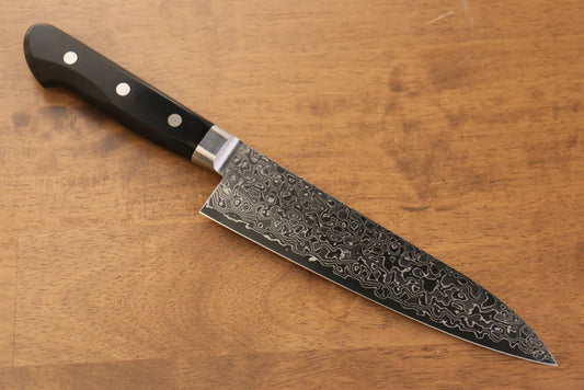 Thương hiệu Seisuke Kagami AUS10 Thép Damascus tráng gương Dao đa năng Gyuto dao Nhật 180mm chuôi dao gỗ Pakka đen