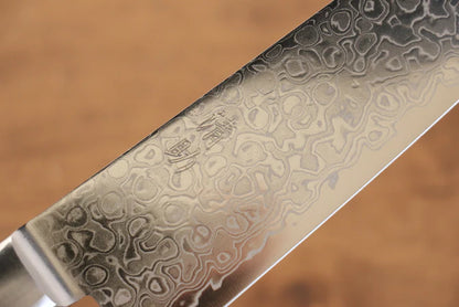 Thương hiệu Seisuke Kagami AUS10 Thép Damascus tráng gương Dao đa năng Gyuto dao Nhật 180mm chuôi dao gỗ Pakka đen