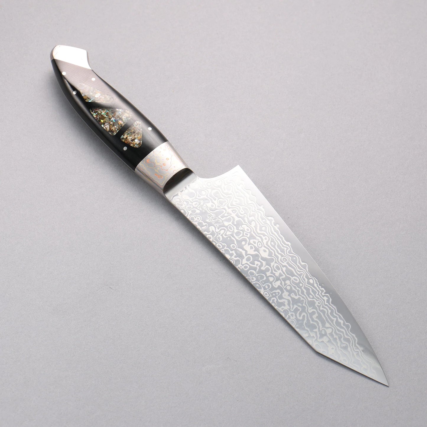 Thương hiệu Kajin ZDP 189 Thép Damascus Đánh bóng hoàn thiện Dao đa năng Bunka 165mm chuôi dao mẫu khảm Avalon