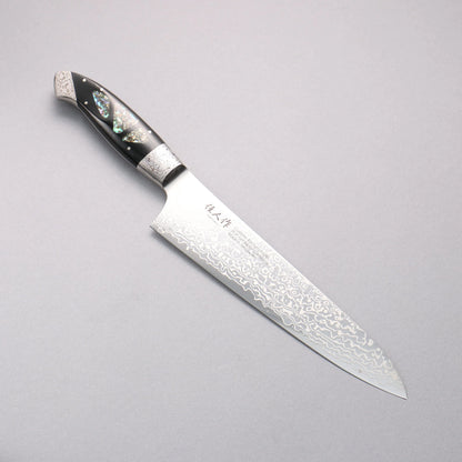 Thương hiệu Kajin ZDP189 Dao đa năng Gyuto được đánh bóng hoàn thiện bằng thép Damascus 210mm chuôi dao mẫu khảm Avalon