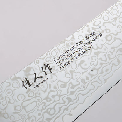 Thương hiệu Kajin ZDP189 Dao đa năng Gyuto được đánh bóng hoàn thiện bằng thép Damascus 210mm chuôi dao mẫu khảm Avalon