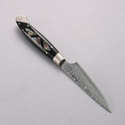 Thương hiệu Kajin ZDP189 Dao nhỏ được đánh bóng thép Damascus Petty 95mm chuôi dao mẫu khảm Avalon