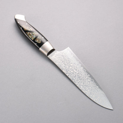 Thương hiệu Kajin ZDP 189 Thép Damascus Đánh bóng hoàn thiện Dao đa năng Santoku 165mm chuôi dao mẫu khảm Avalon