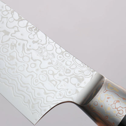 Thương hiệu Kajin ZDP 189 Thép Damascus Đánh bóng hoàn thiện Dao đa năng Santoku 165mm chuôi dao mẫu khảm Avalon