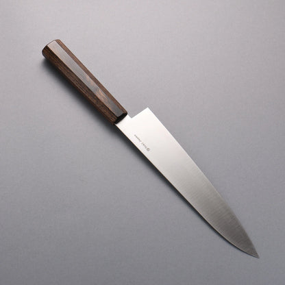 Thương hiệu Kanetsune VG10 Dao đa năng Gyuto dao Nhật 210mm chuôi dao gỗ ép nâu