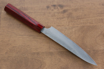 Thương hiệu Kei Kobayashi thép SG2 Damascus Dao nhỏ Petty 150MM chuôi dao hoa văn sơn mài màu đỏ