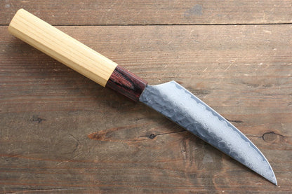 Thương hiệu Sakai Takayuki thép V-Gold số 10 Dao bít tết 33 lớp Damascus tay cầm Zelkova 120mm bộ 2 dao