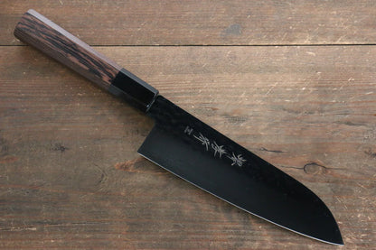 Thương hiệu Sakai Takayuki Kurokage thép V-Gold số 10 Hammer Teflon bộ dao gồm dao Santoku 170mm và dao Petty 150mm