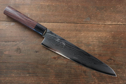 Bộ dao thương hiệu Seisuke thép V-Gold 10 Dao Gyuto 210mm, Dao Santoku 165mm bộ tay cầm bằng gỗ hồng mộc