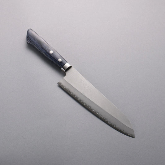 Thương hiệu Kunihira VG1 Kỹ nghệ truyền thống Nhật Nashiji Dao đa năng Gyuto 180mm chuôi dao gỗ xanh navy