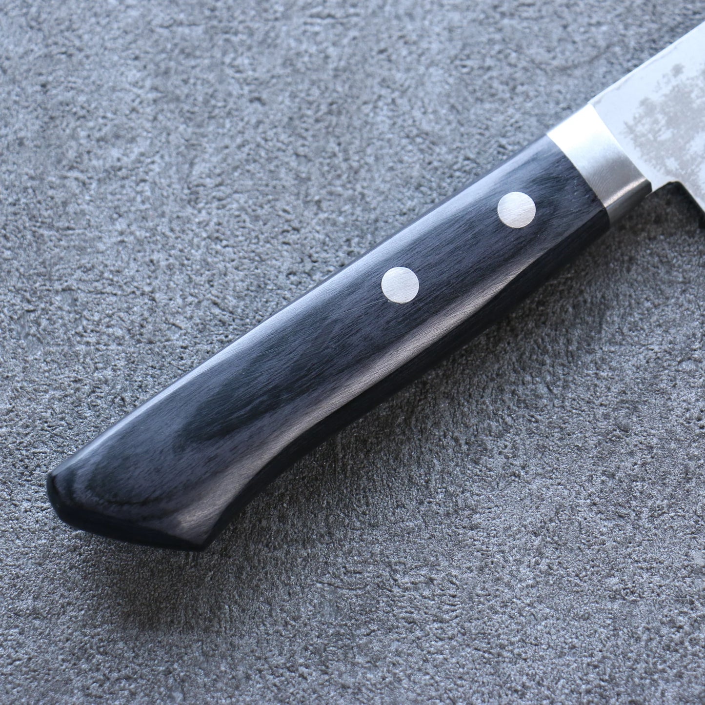 Thương hiệu Seisuke thép V Gold Số 10 Damascus Dao đa năng Santoku 165mm chuôi dao gỗ ván ép màu đen