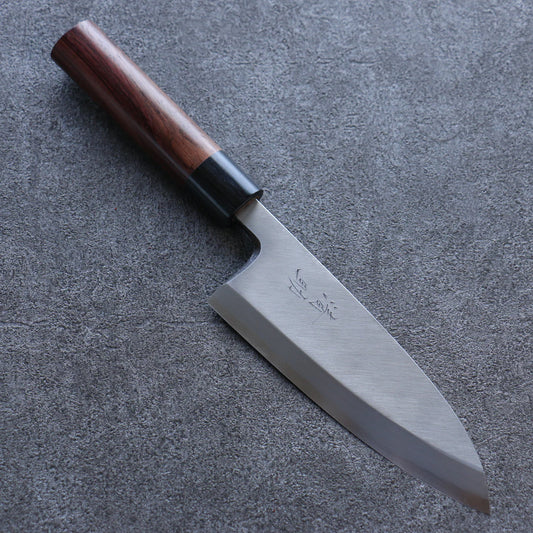 Thương hiệu Seisuke Thép trắng Kasumitogi Dao làm cá chuyên dụng Deba dao Nhật 150mm chuôi dao gỗ Đàn Hương