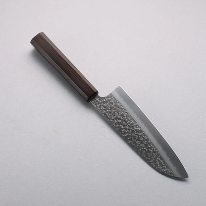 Thương hiệu Makoto Kurosaki Rèn thủ công không lõi vân búa đục đặc biệt Dao đa năng Santoku 165mm chuôi dao gỗ Mun VG2/VG10