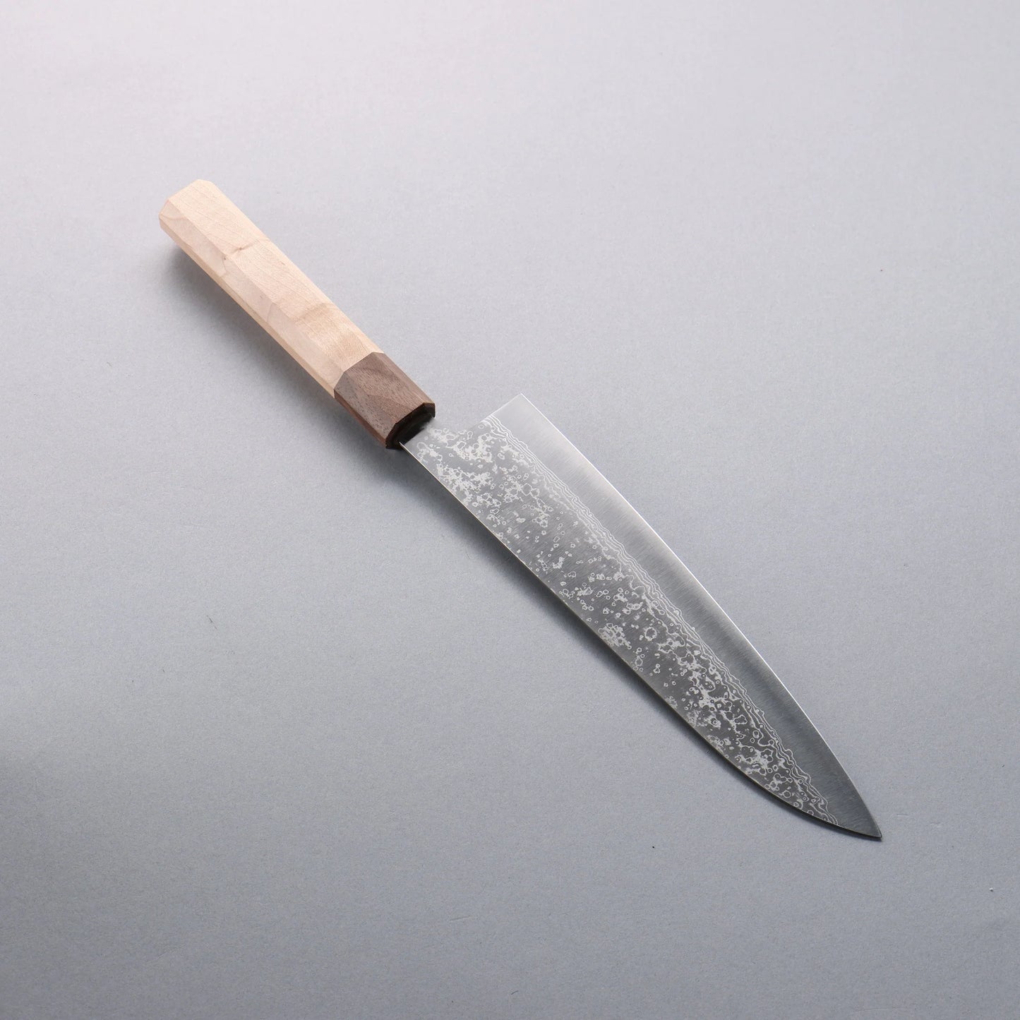 Thương hiệu Makoto Kurosaki VG10w Thép Damascus Dao đa năng Gyuto 210mm chuôi dao gỗ Phong