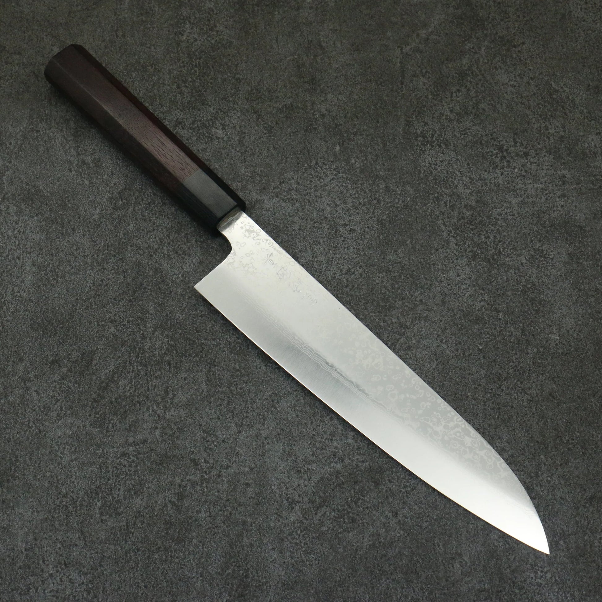 Makoto Kurosaki VG10W Damascus Gyuto Knife 210MM Rosewood pattern 黒崎 真 VG10W ダマスカス 牛刀包丁 210MM 紫檀柄 Free ship - Thương hiệu Makoto Kurosaki VG10 Thép Damascus Dao đa năng Gyuto 210mm chuôi dao gỗ Đàn Hương