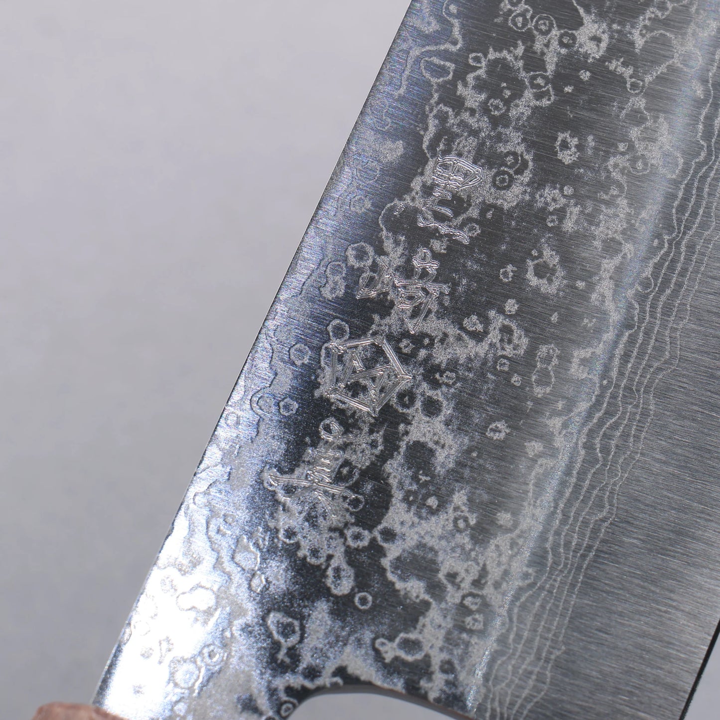 Thương hiệu Makoto Kurosaki VG10w Thép Damascus Dao đa năng Santoku 165mm chuôi dao gỗ Phong