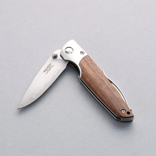 Thương hiệu Mcusta Teana Dao nhỏ bỏ túi Pocket Knives SG2 65mm chuôi dao gỗ Lim