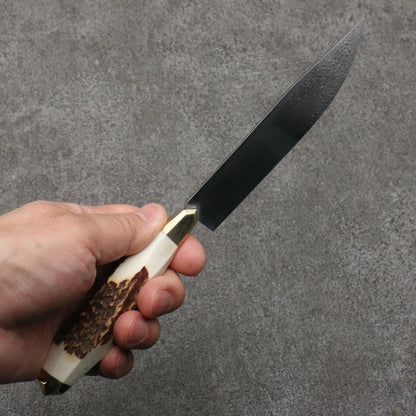 Meguru Stainless Steel Steak Knife 140MM Stag Handle Handle メグル ステンレス鋼 ステーキナイフ 140MM スタッグハンドル柄 Free ship - Thép không gỉ Dao ăn bít tết chuyên dụng chuôi dao Sừng Hưu