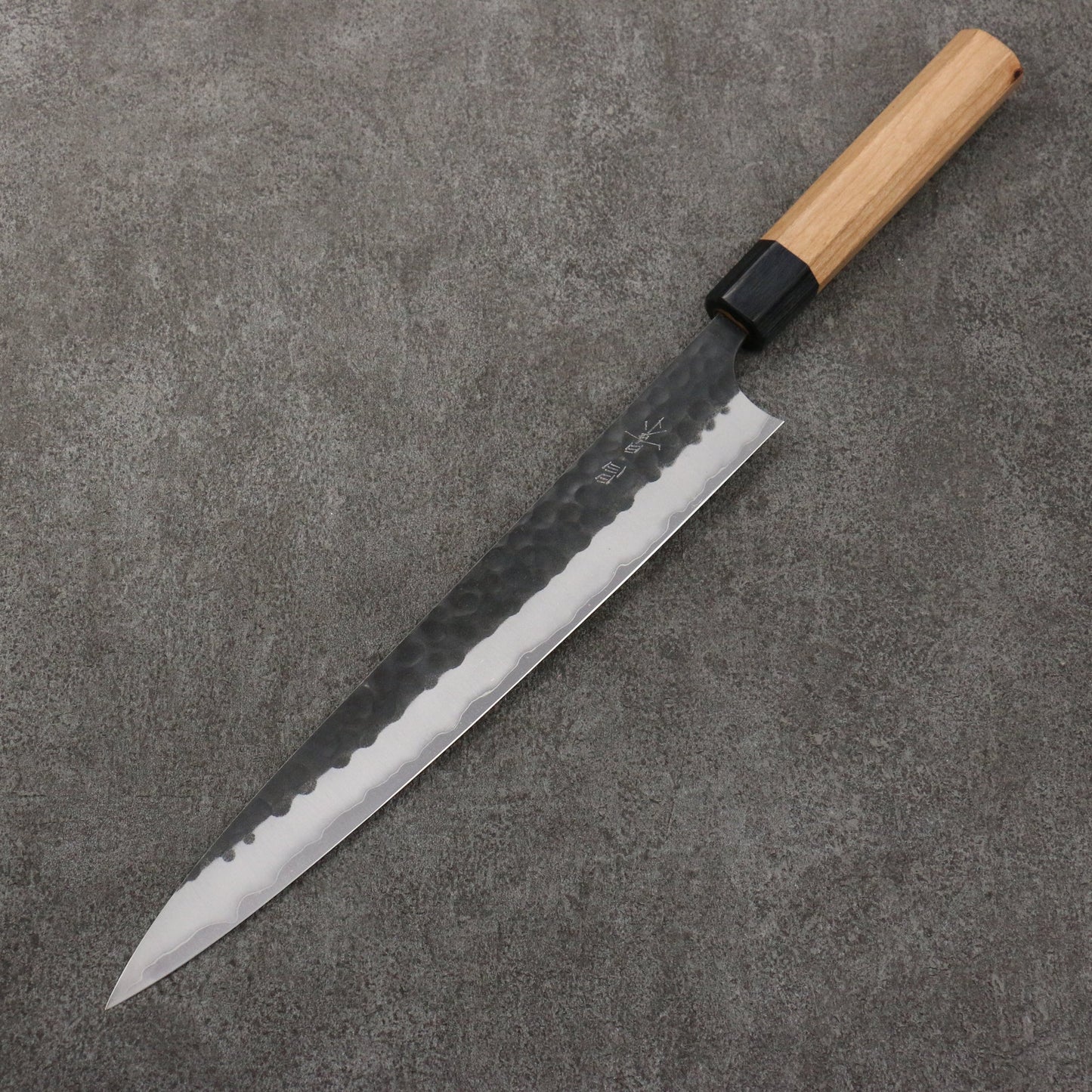 Thương hiệu Masakage Tiểu Thạch Thép siêu xanh màu đen Dao lọc gân chuyên dụng Sujihiki 270mm chuôi dao gỗ Anh đào mỹ