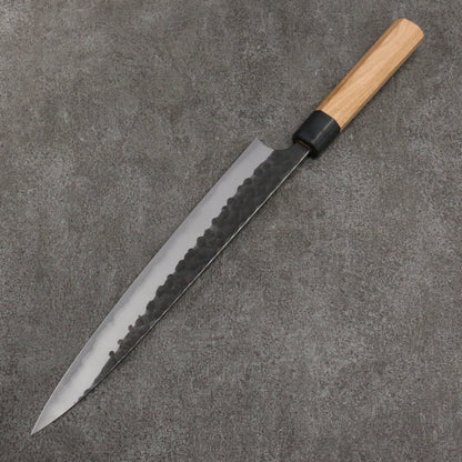 Thương hiệu Masakage Tiểu Thạch Thép siêu xanh màu đen Dao lọc gân chuyên dụng Sujihiki 270mm chuôi dao gỗ Anh đào mỹ